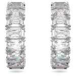 Swarovski øredobber Millenia hoop Octagon cut, rhodium plated - 5612673