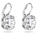 Swarovski øredobber Millenia drop Round cut, rhodium plated - 5628351