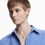 Swarovski øredobber Millenia octagon cut, blå - 5619500