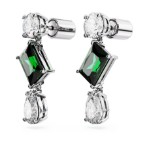 Swarovski øredobber Mesmera drop, Mixed cuts, hvitt - 5665878