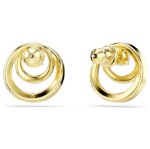 Swarovski øredobber Hyperbola stud earrings Round cut, White, Gold-tone plated - 5740407