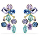 Swarovski øredobber Gema earring jackets Mixed cuts, Multicolored, Gold-tone plated - 5737450