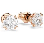 Swarovski øredobber Constella stud Round cut, rose - 5638801