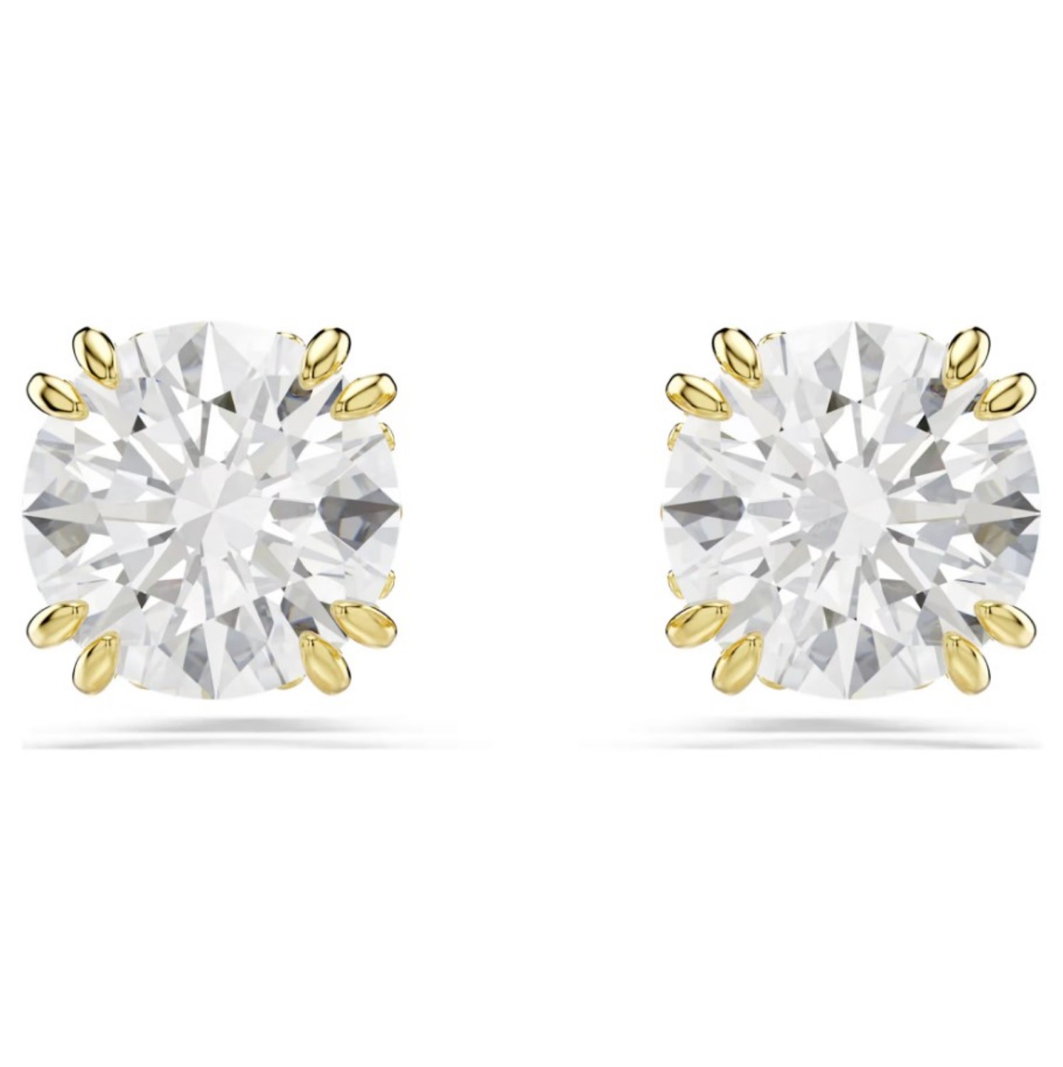 Swarovski øredobber Stilla med hvite krystaller i 18K gullfinish - 5642595