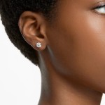 Swarovski øredobber Stilla med hvite krystaller i 18K gullfinish - 5642595