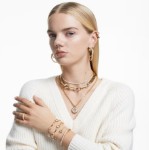 Swarovski øredobber Stilla med hvite krystaller i 18K gullfinish - 5642595