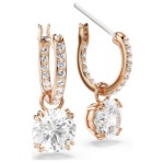 Swarovski øredobber Constella drop, rose - 5639975