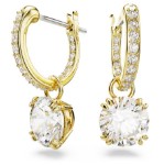Swarovski øredobber Constella drop, gult - 5638802