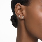 Swarovski øredobber Idyllia Lilia stud earrings Butterfly, White, Gold-tone plated - 5736070