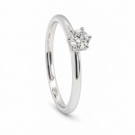 Forlovelsesring Idun i hvitt gull med diamant 0,23 ct TW Si - 2744063HV