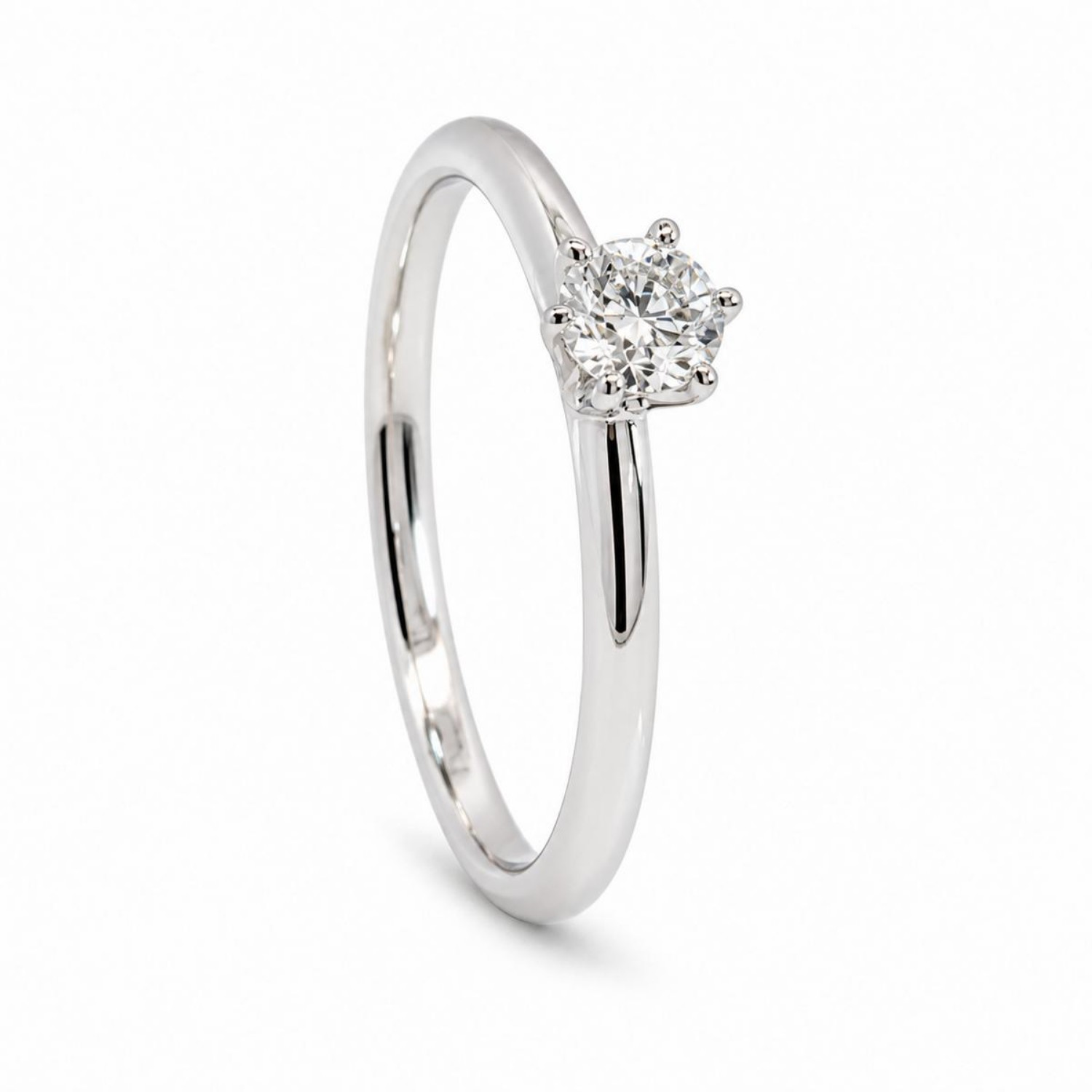 Forlovelsesring Idun i hvitt gull med diamant 0,23 ct TW Si - 2744063HV