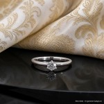 Forlovelsesring Idun i hvitt gull med diamant 0,23 ct TW Si - 2744063HV