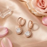 Swarovski øredobber Constella drop, rose - 5638769