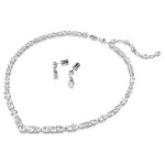 Swarovski smykkesett Tennis Deluxe V Mixed, hvitt - 5575495