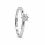 Forlovelsesring Idun i hvitt gull med diamant 0,25 ct TW Si - 2747746HV