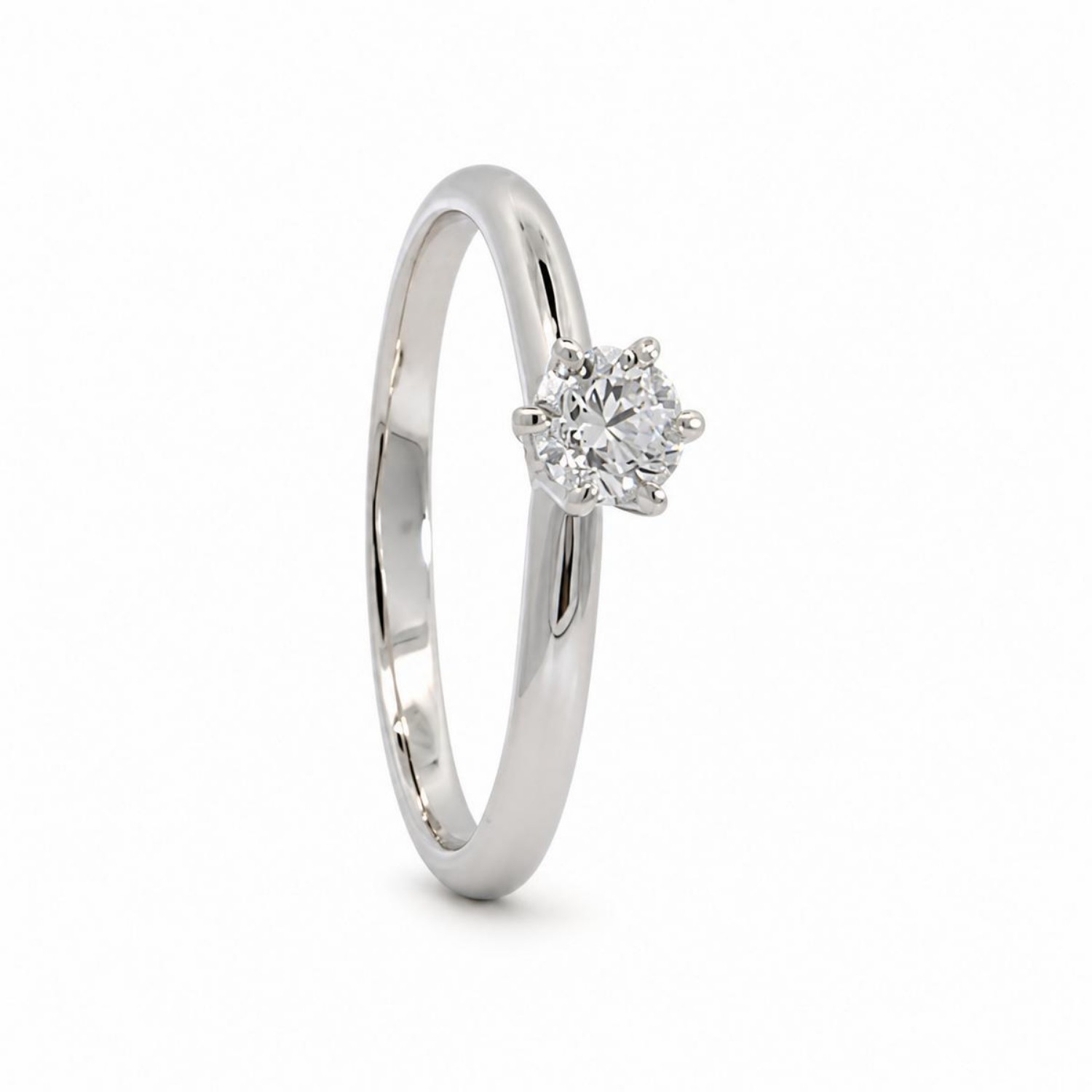 Forlovelsesring Idun i hvitt gull med diamant 0,25 ct TW Si - 2747746HV