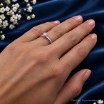 Forlovelsesring Idun i hvitt gull med diamant 0,25 ct TW Si - 2747746HV