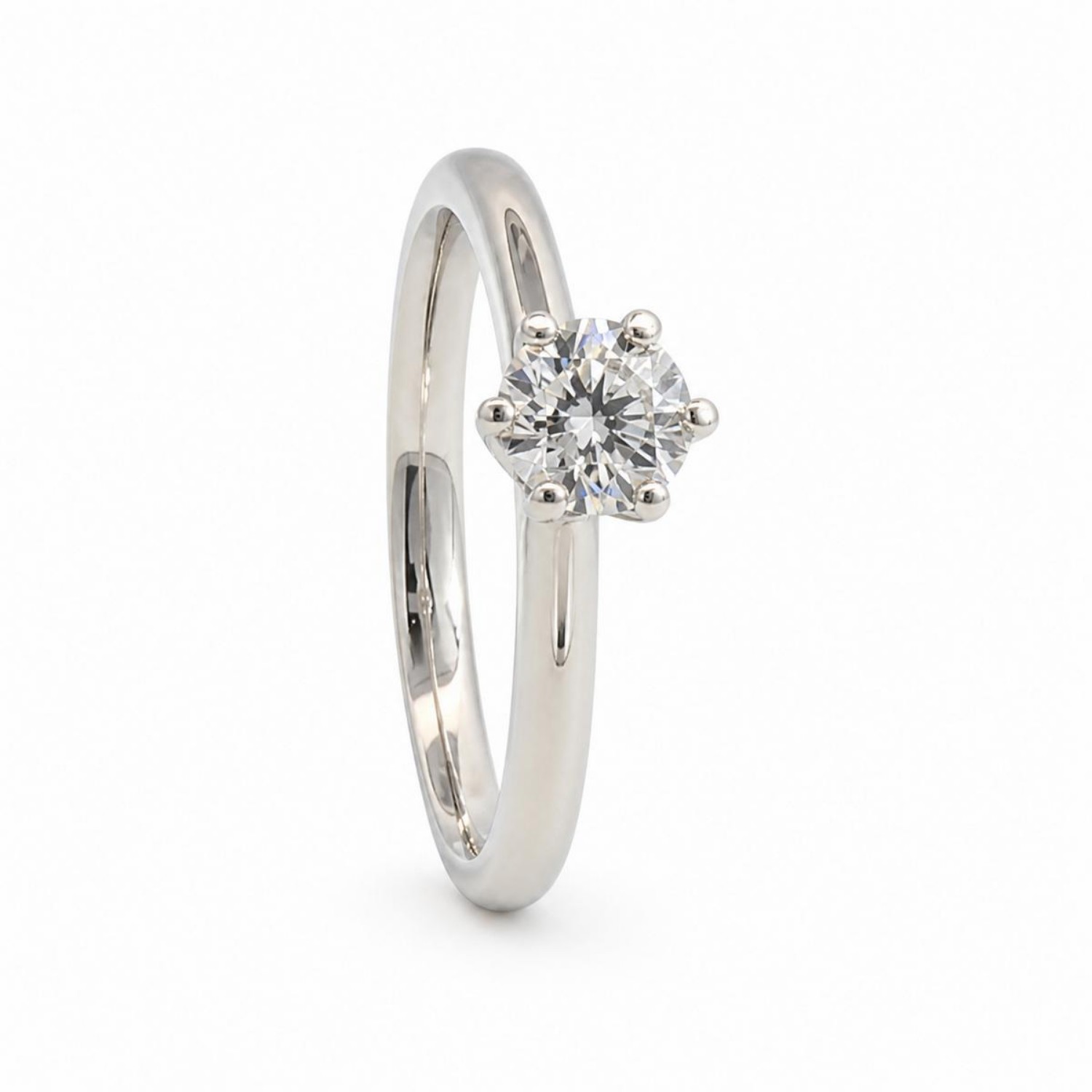 Forlovelsesring Idun i hvitt gull med diamant 0,32 ct TW Si - 2744065HV
