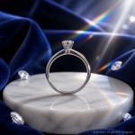 Forlovelsesring Idun i hvitt gull med diamant 0,32 ct TW Si - 2744065HV