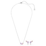 Swarovski smykkesett Ariana Grande x Swarovski set Mixed cuts, Multicolored, Rhodium plated - 5746577