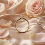 Forlovelsesring Idun i gult gull med diamant 0,23 ct TW Si - 2744061GG