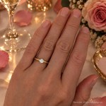 Forlovelsesring Idun i gult gull med diamant 0,23 ct TW Si - 2744061GG