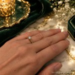 Forlovelsesring Idun i gult gull med diamant 0,30 ct TW Si - 2744064GG