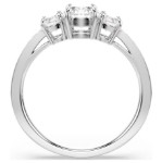 Swarovski Attract Trilogy ring Round cut, White, Silver-tone finish - 5656291