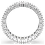 Swarovski Matrix ring Baguette cut, White, Silver-tone finish - 5714334