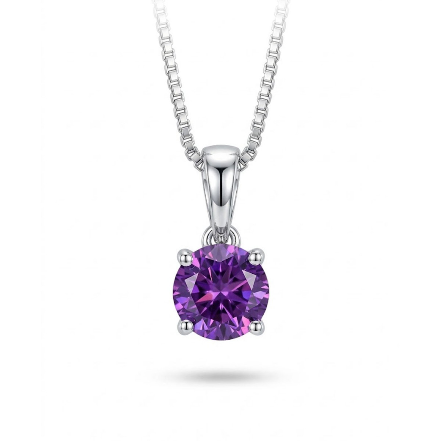 Smykke i hvitt gull  med ametyst - coc1903555